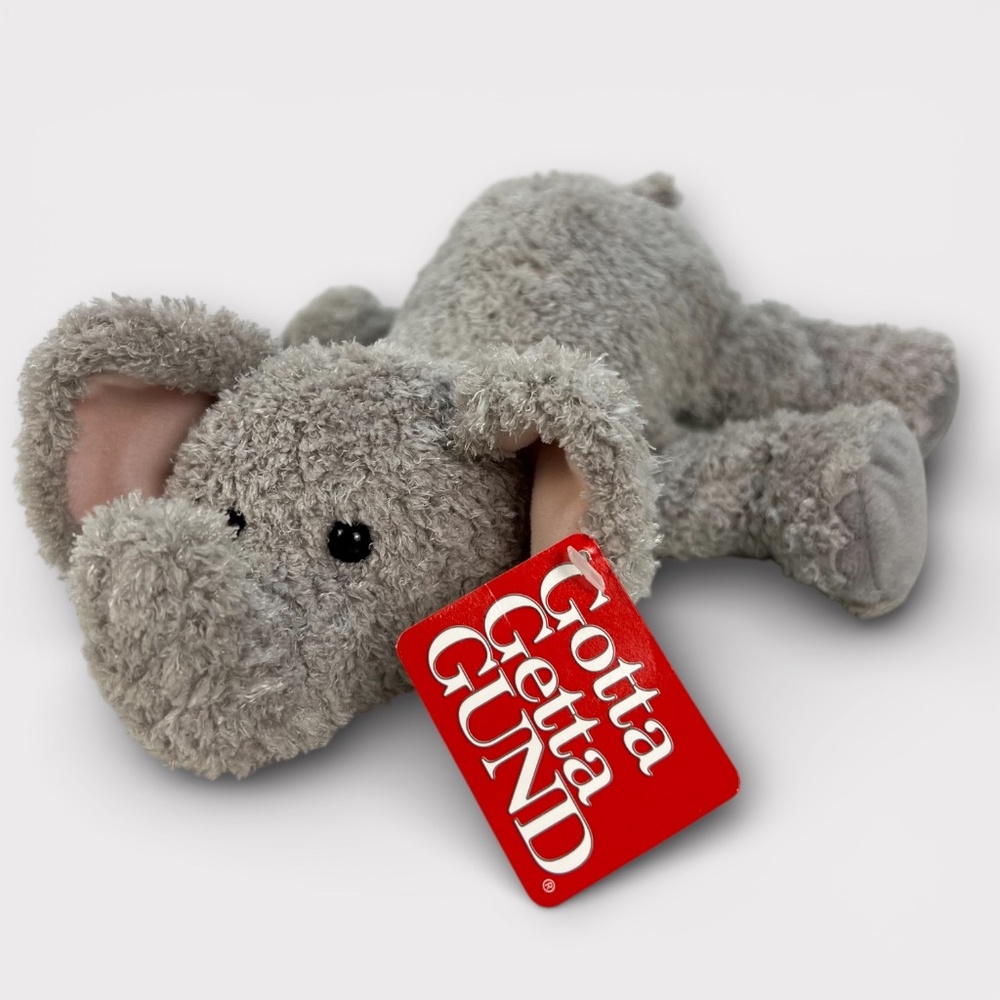 GUND Bazoo Gray Elephant Plush NEW Soft Floppy Stuffed Animal Toy 60011 RETIRED